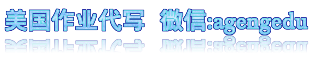 美国作业代写